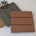 Anti slip wood plastic interlocking composite decking tiles for garden path outdoor floor DIY decoration